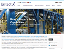 Tablet Screenshot of eutectix.com